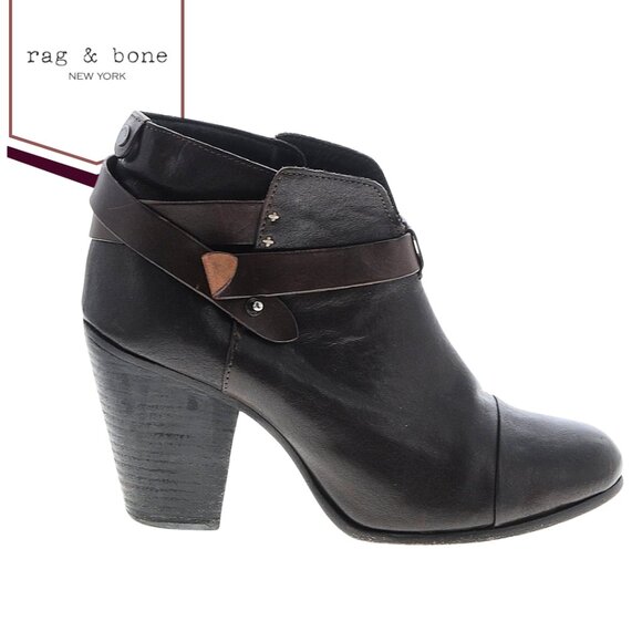 Rag & Bone Brown Harrow Ankle Boots. Size 10. - Picture 7 of 7